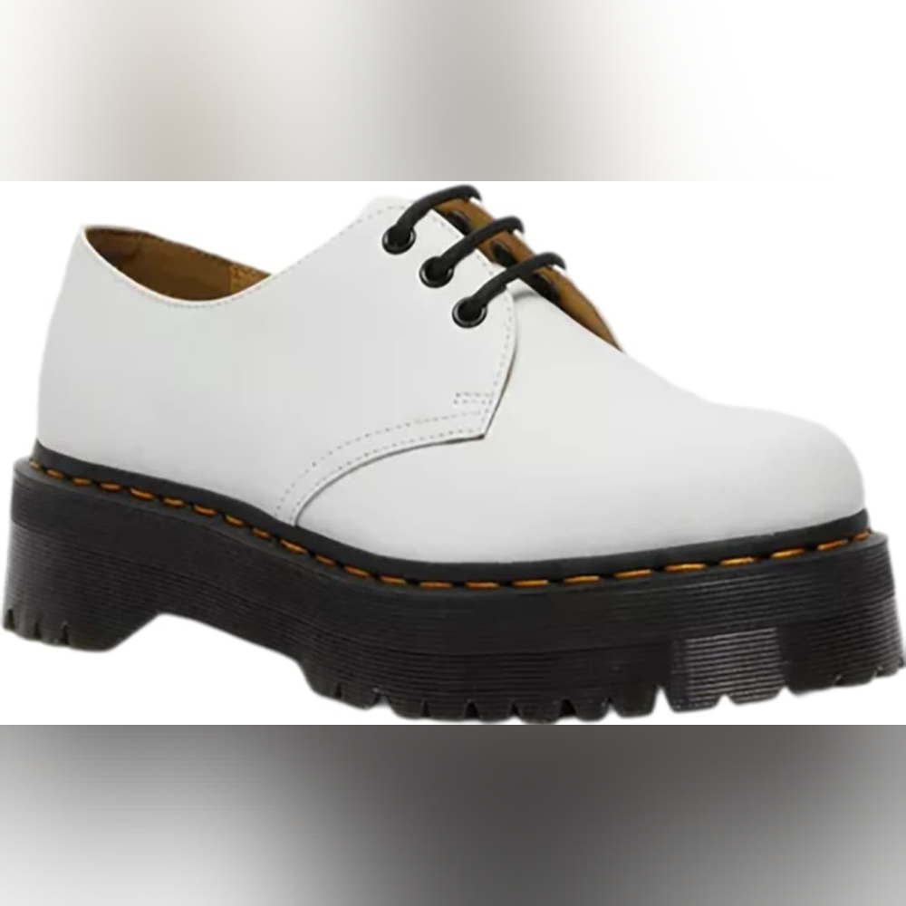 1461 White Leather Dr MARTENS W10 M9 - Picture 2 of 3